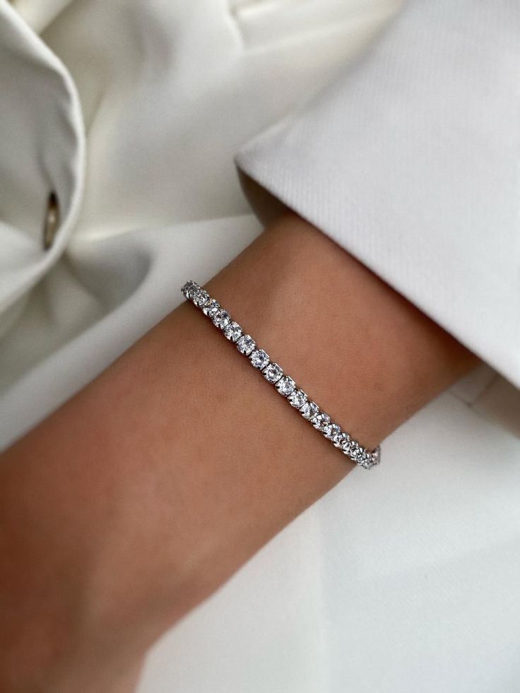 Tennis Silver Bracelet